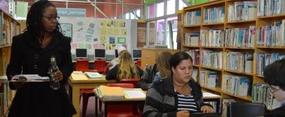 A staff member oversees activity at the Projects Abroad Law and Human Rights Office A legal aid clinic at our Law and Human Rights Placement in South Africa